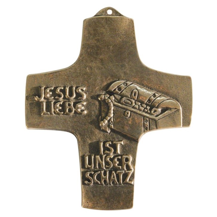 Kommunionkreuz - Jesus Liebe ist unser Schatz
