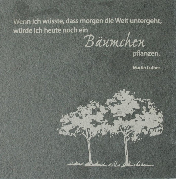 Deko-Schiefertafel Sinn des Lebens