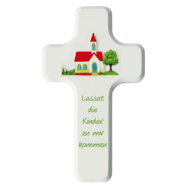Taufkreuz Lasset die Kinder zur mir kommen