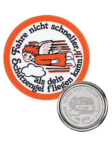 Autoaufkleber und Autoplakette 