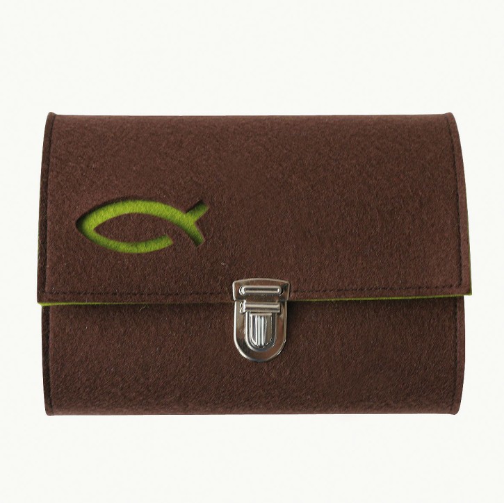 Buchhülle mit Fisch-Motiv