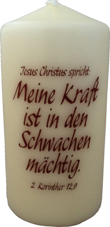 Kerze mit der Jahreslosung 2012