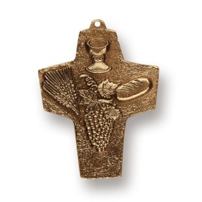 Kommunionkreuz - Bronzekreuz 