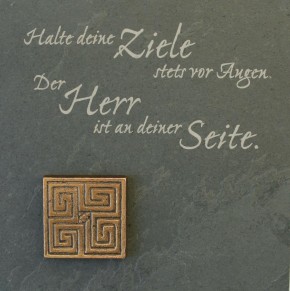 Deko-Schiefertafel: Halte deine Ziele stets vor Augen