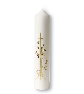 Kerze zur Goldhochzeit