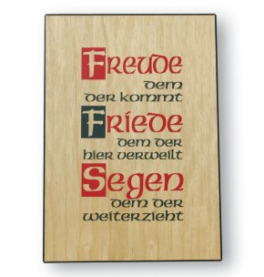 Haussegen - Freude dem, der kommt