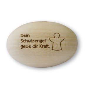 Handschmeichler Schutzengel Holz - Kraft