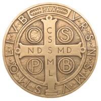 Plakette Benediktuskreuz