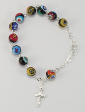 Rosenkranz-Armband aus Muranoglas