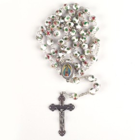 Rosenkranz mit Cloisonné-Perlen