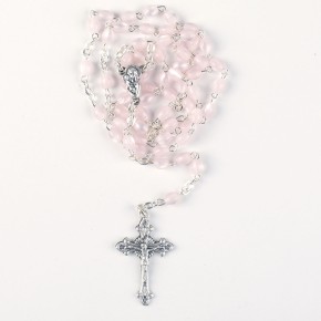Rosenkranz mit rosa Perlen