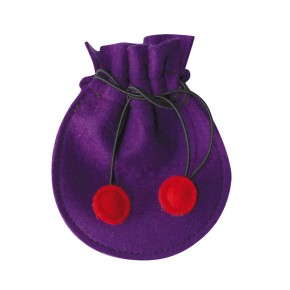 Rosenkranz-Beutel - Farbe: violett-mohnrot
