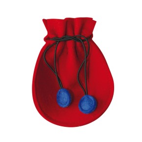 Rosenkranz-Beutel - Farbe: mohnrot-blau