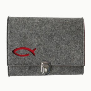 Buchhülle mit Fisch-Motiv