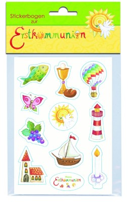Stickerbogen Erstkommunion
