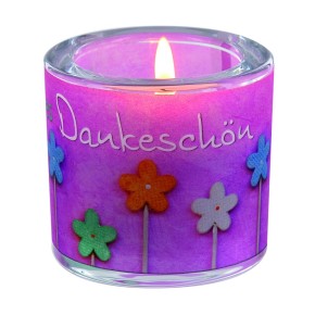 Glaswindlicht Herzliches Dankeschön