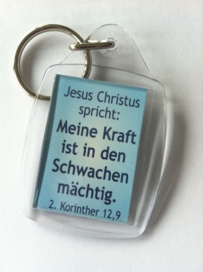 Schlüsselanhänger mit der Jahreslosung 2012