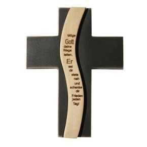 Schmuckkreuz Bronze - Möge Gott deine Wege leiten