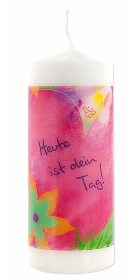 Motivkerze Heute ist dein Tag