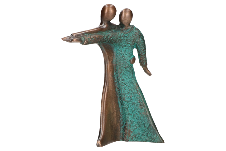 BronzePaar Tanzendes Paar 14,5 cm