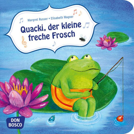 Quacki, der kleine freche Frosch. Mini-Bilderbuch.