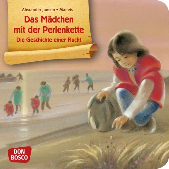Das Mädchen mit der Perlenkette - Die Geschichte einer Flucht. Mini-Bilderbuch.