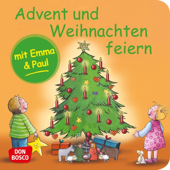 Advent und Weihnachten feiern mit Emma und Paul. Mini-Bilderbuch.