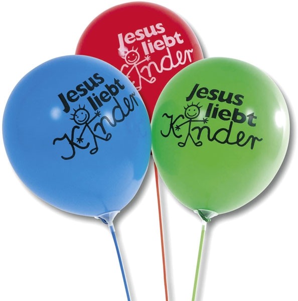 Luftballons - Jesus liebt Kinder