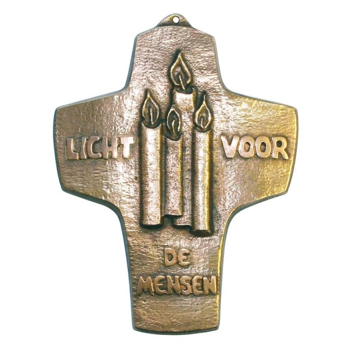 Kommunionkreuz - Bronzekreuz Licht voor de Mensen