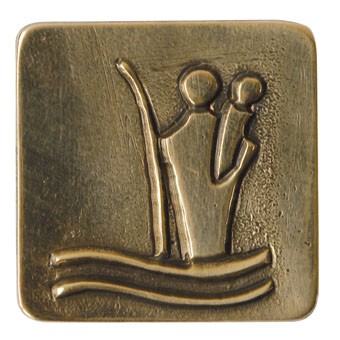 Christopherus Plakette gold silber farbige Ausführung klebbar magnetisch 19121 