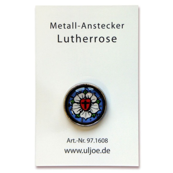 Anstecker - Lutherrose