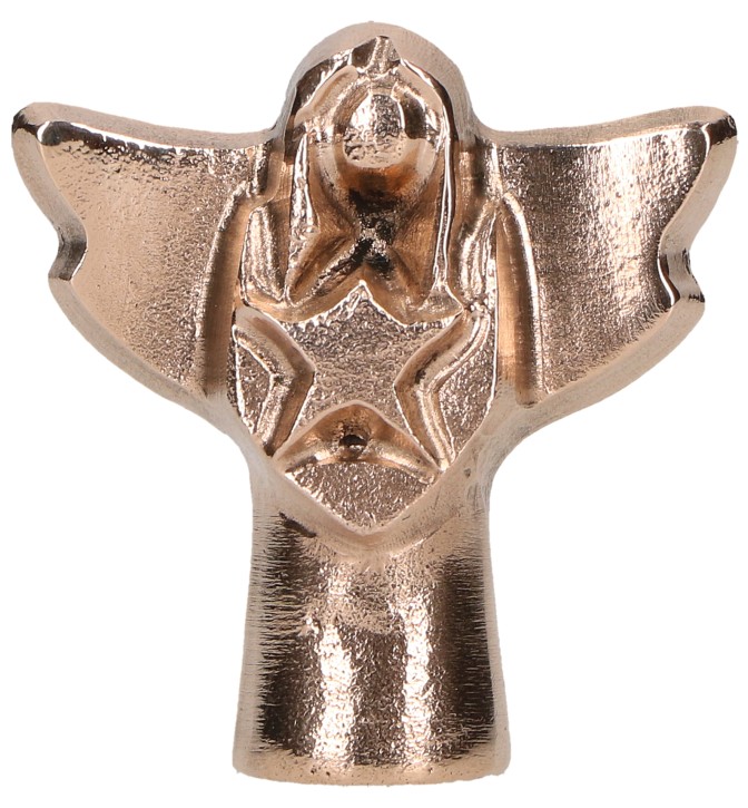 Engelfigur aus Bronze - Glücksstern