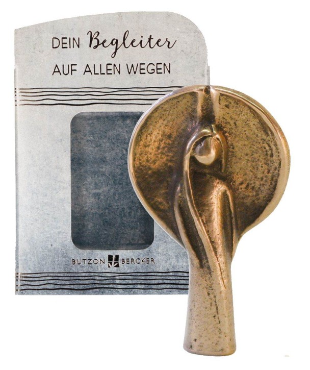 Christophorus-Plakette von Seegers rund mit Magnet