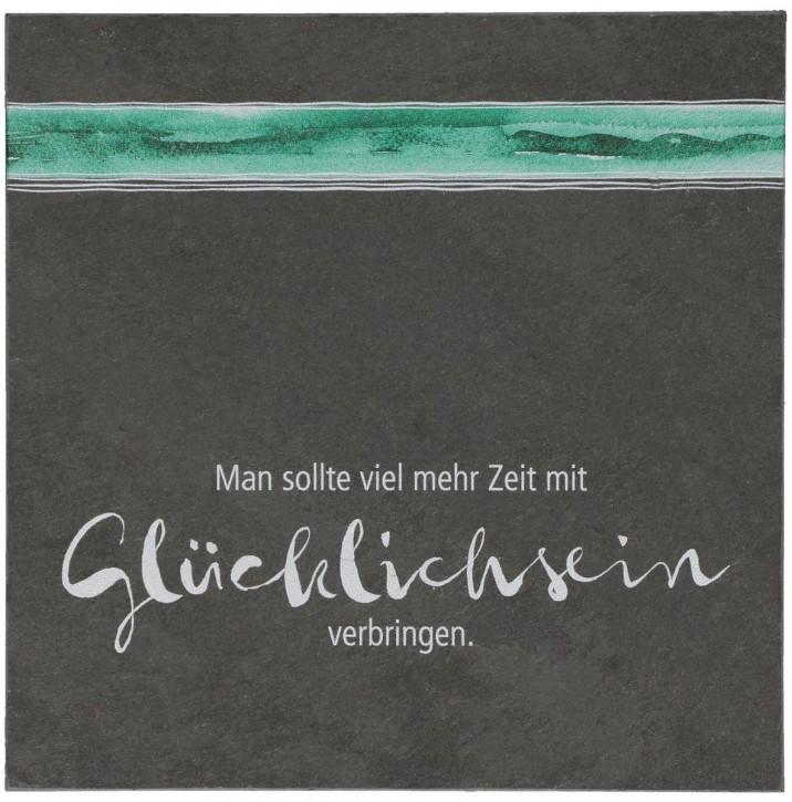 Schiefertafel - Glücklichsein