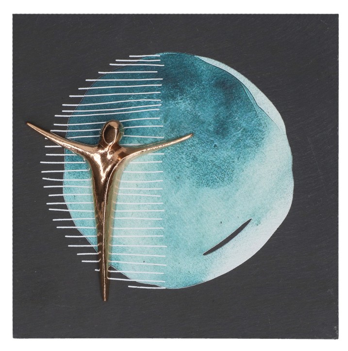 Schieferrelief - Christus