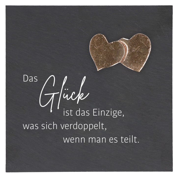 Schiefertafel - Doppeltes Glück