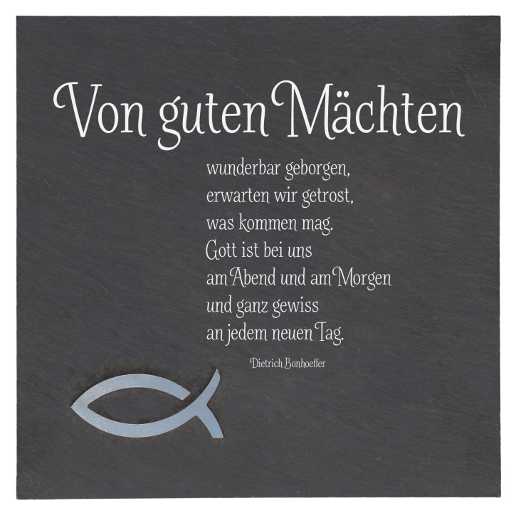 Schiefertafel - Von guten Mächten