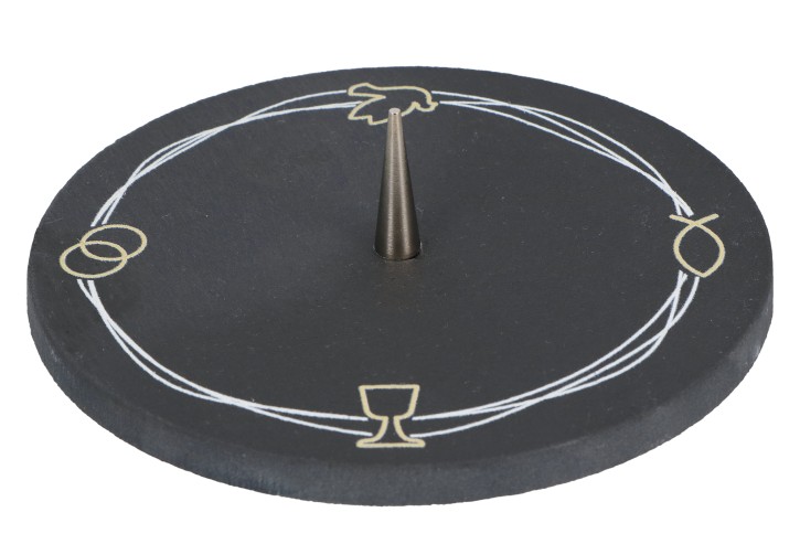 Symbolleuchter aus Schiefer