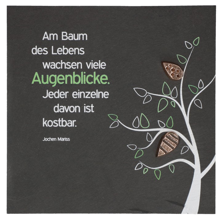 Schiefertafel - Baum des Lebens