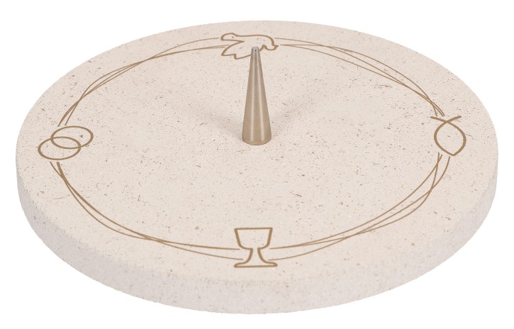 Symbolleuchter aus Naturstein