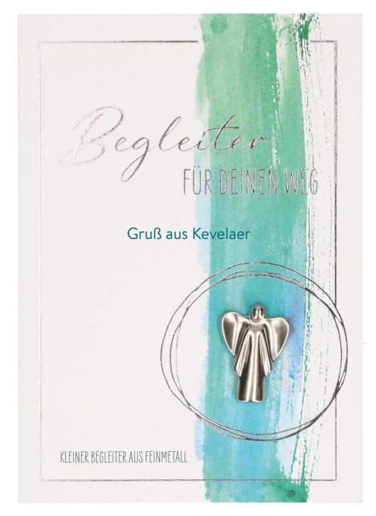 Engelplakette aus Metall - Begleiter für deinen Weg