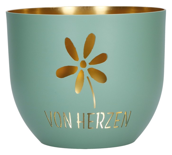 Metallwindlicht - Von Herzen