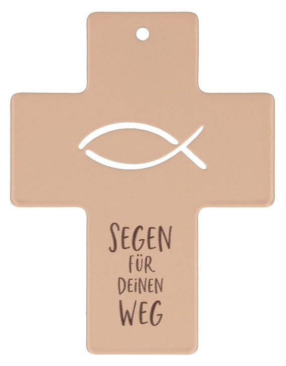 Symbolkreuz aus Metall - Segen für deinen Weg