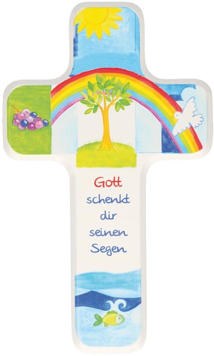 Kinderholzkreuz Gott schenkt dir seinen Segen