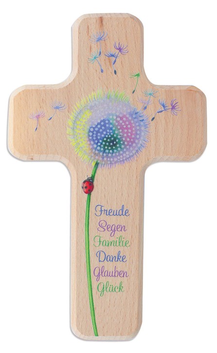 Kinderholzkreuz Pusteblume