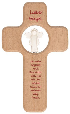 Kinderholzkreuz Lieber Engel