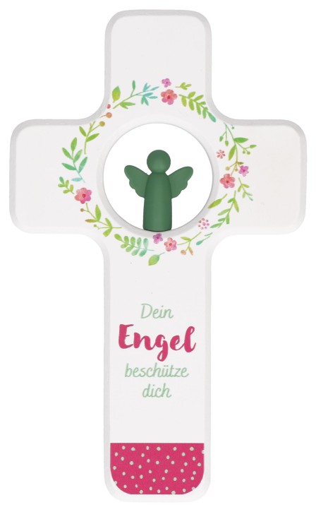 Kinderholzkreuz - Dein Engel beschütze dich