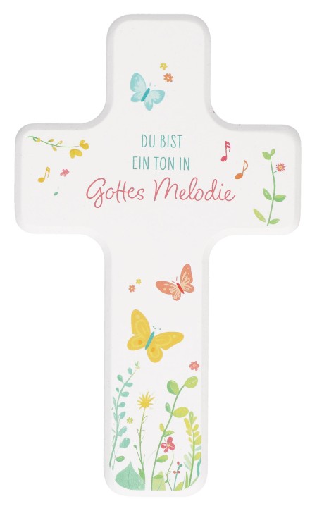 Kinderholzkreuz - Du bist ein Ton in Gottes Melodie