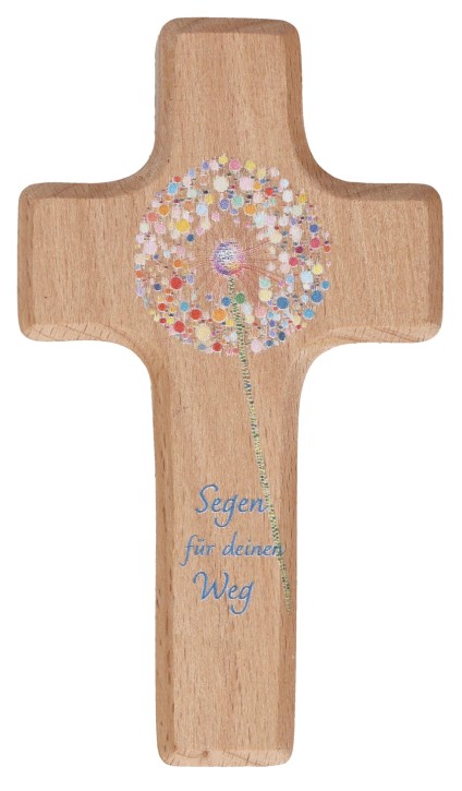 Kinderkreuz aus Buchenholz - Segen für deinen Weg