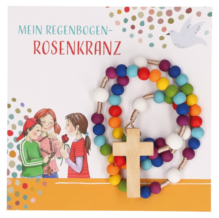 Geschenkset - Mein Regenbogen Rosenkranz